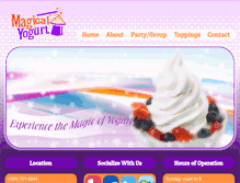 Tablet Screenshot of mymagicalyogurt.com